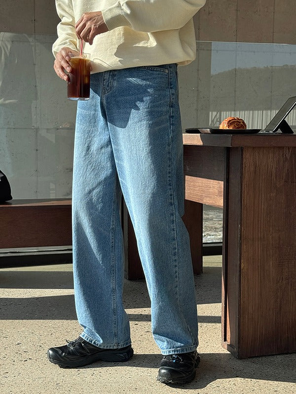 Hug Brush Basic Denim Pants