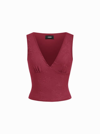 Floral V-neck Cami Tee