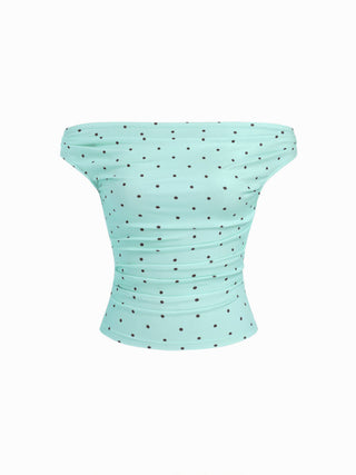 Off-shoulder Ruched Top