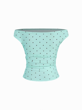 Off-shoulder Ruched Top