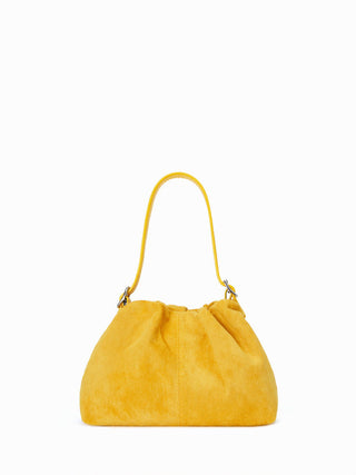 RUCHED RUFFLE TRIM CROSSBODY BAG