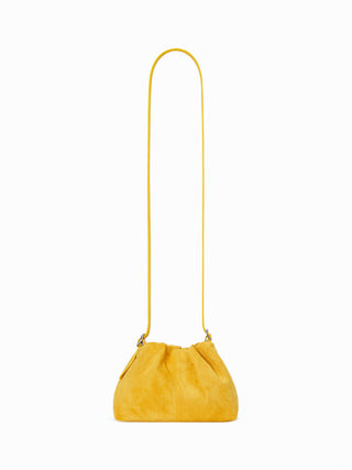 RUCHED RUFFLE TRIM CROSSBODY BAG