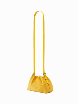 RUCHED RUFFLE TRIM CROSSBODY BAG