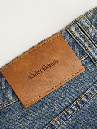 Stretch Cider Denim Low Rise Pocket Micro Shorts