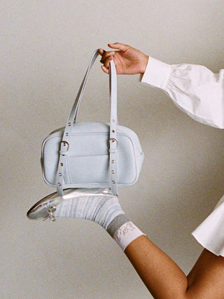 DOUBLE BUCKLE SHOULDER BAG