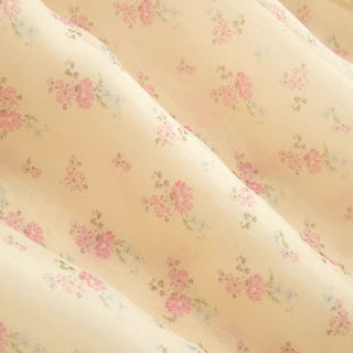 Chiffon Floral Boat Neck High Rise Flared Maxi Dress