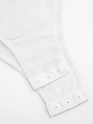 Ruched Round Neck Sleeveless Bodysuit