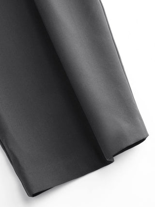 High Rise Pleated Pocket Barrel-leg Long Trousers