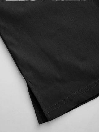 Mid Rise Split Hem Flared Capri Trousers