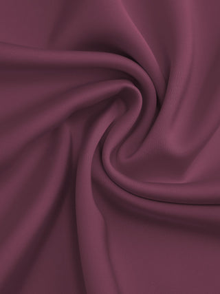 Satin Boat Neck Bell Sleeve Asymmetrical Blouse