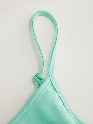U-neckline Ruched Cami Top