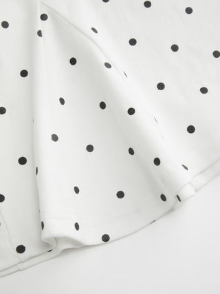 Cotton-blend Short Sleeve Ruffled Hem Tee