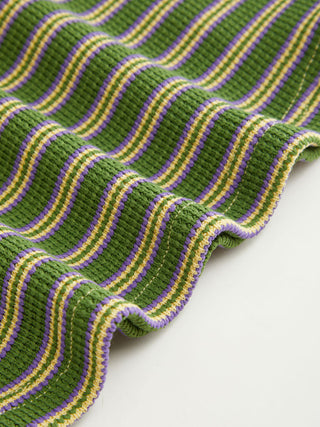 Jacquard Striped Scoop Neck Cami Top