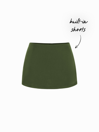 Satin Low Rise Bodycon Mini Skirt