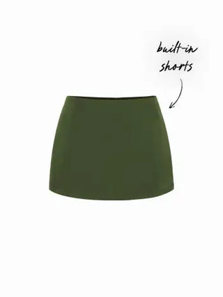 Satin Low Rise Bodycon Mini Skirt