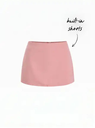 Satin Low Rise Bodycon Mini Skirt