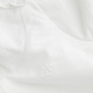 Cotton Broderie Anglaise Sweetheart Puff Sleeve Lace Up Maxi Dress