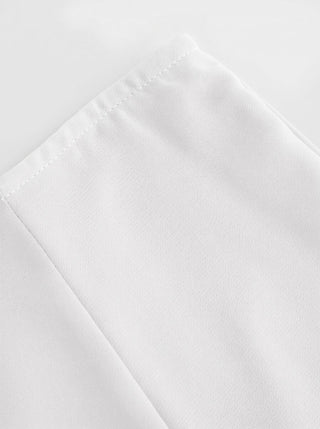 Mid Rise Flared Midi Skirt
