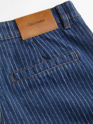 Denim Low Rise Washed Metal Detail Wide Leg Jeans