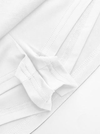 Cotton-blend Low Rise Slit Mini Skirt