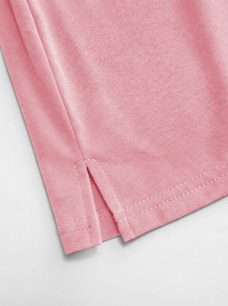 Cotton-blend Low Rise Slit Mini Skirt