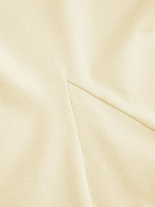 Cotton-blend Short Sleeve Ruffled Hem Tee