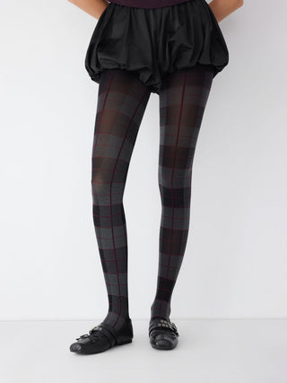 PLAID SHEER TIGHTS