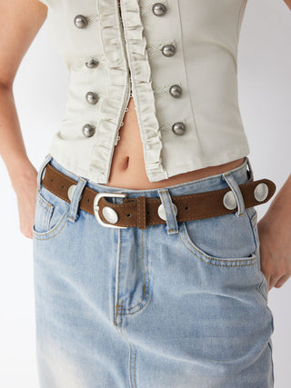 STUDDED BUCKLE BELT