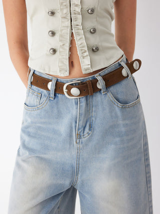 STUDDED BUCKLE BELT