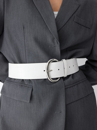 CROCODILE PATTERN BUCKLE BELT