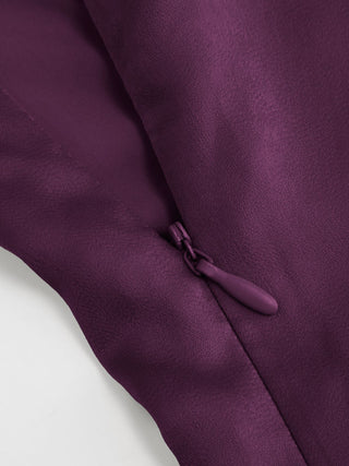 Satin Boat Neck Cloak Sleeve Bolero Flared Maxi Dress