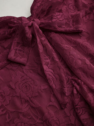 Lace Floral Sweetheart Tiered Mini Dress