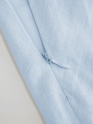 Linen-blend Mid Rise Mermaid Midi Skirt