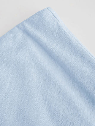Linen-blend Mid Rise Mermaid Midi Skirt