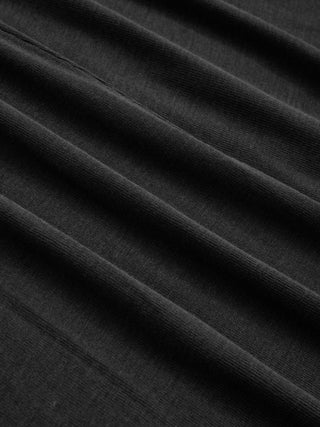 Wool-blend High Neck A-line Maxi Dress