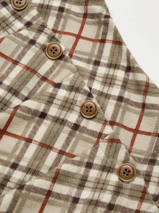 Good Handwriting Plaid Asymmetrical Top