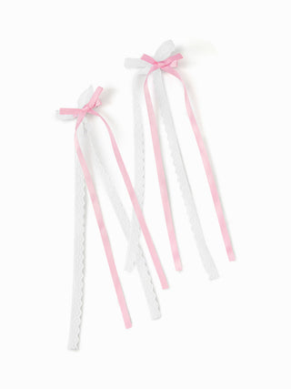 2PCS LACE BOWKNOT HAIR CLIP SET