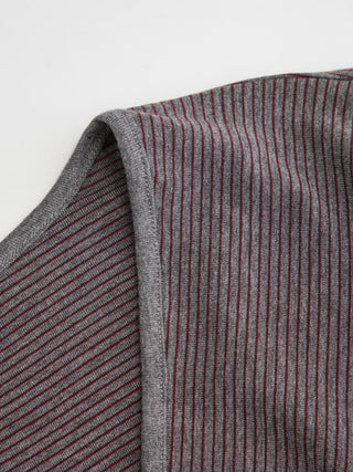 Lyocell-blend Striped V-neck Cloak Sleeve Ruched Tie Back Top