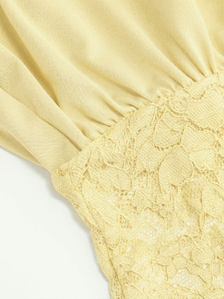 Asymmetrical Neck Floral Lace Ruched Top
