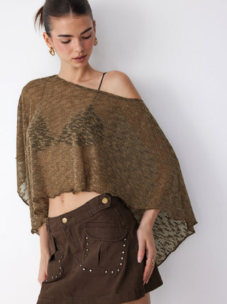 CLASSIC KNITTED CAPE