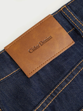 Solid Wave Trim Jean Shorts
