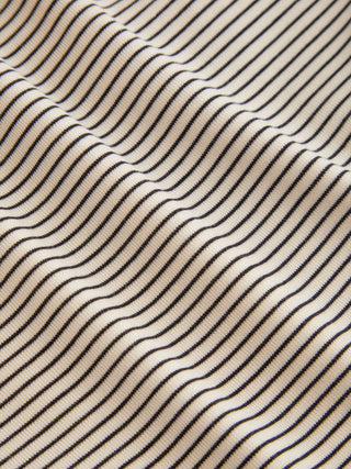 Lyocell-blend Striped V-neck Cloak Sleeve Ruched Tie Back Top