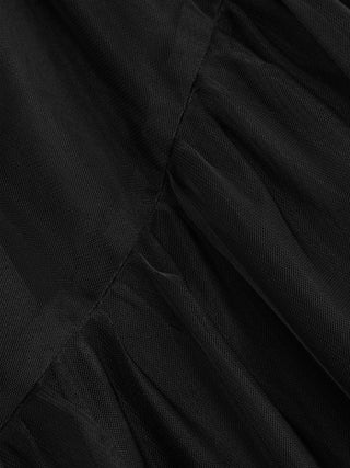 Chiffon Mid Rise Asymmetrical Ruffle Midi Skirt