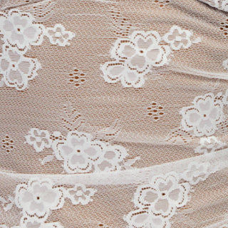 Lace Floral Sweetheart  Scallop Asymmetrical Hem Cami Top