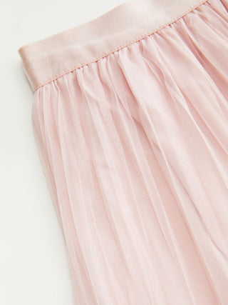 Chiffon Mid Rise Ruffle Hem Tiered Maxi Skirt
