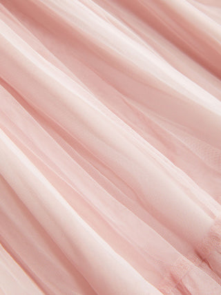 Chiffon Mid Rise Ruffle Hem Tiered Maxi Skirt
