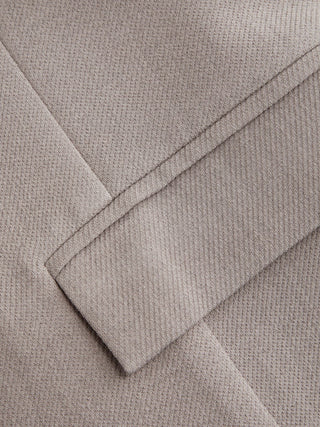 Notched Collar Bell Sleeve Button Blazer