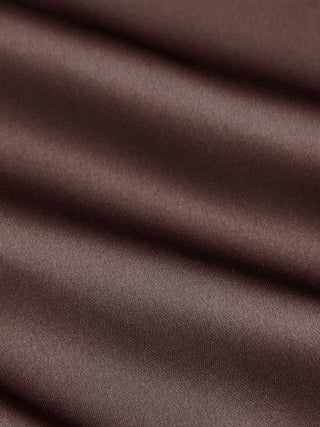 Satin Strapless Tie Back Maxi Dress