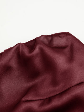 Satin Strapless Tie Back Maxi Dress