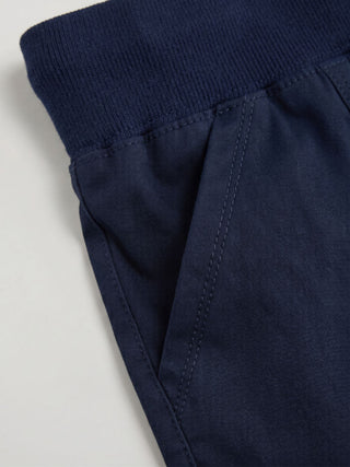 Cotton-Blend Low Rise Drawstring Mini Skort